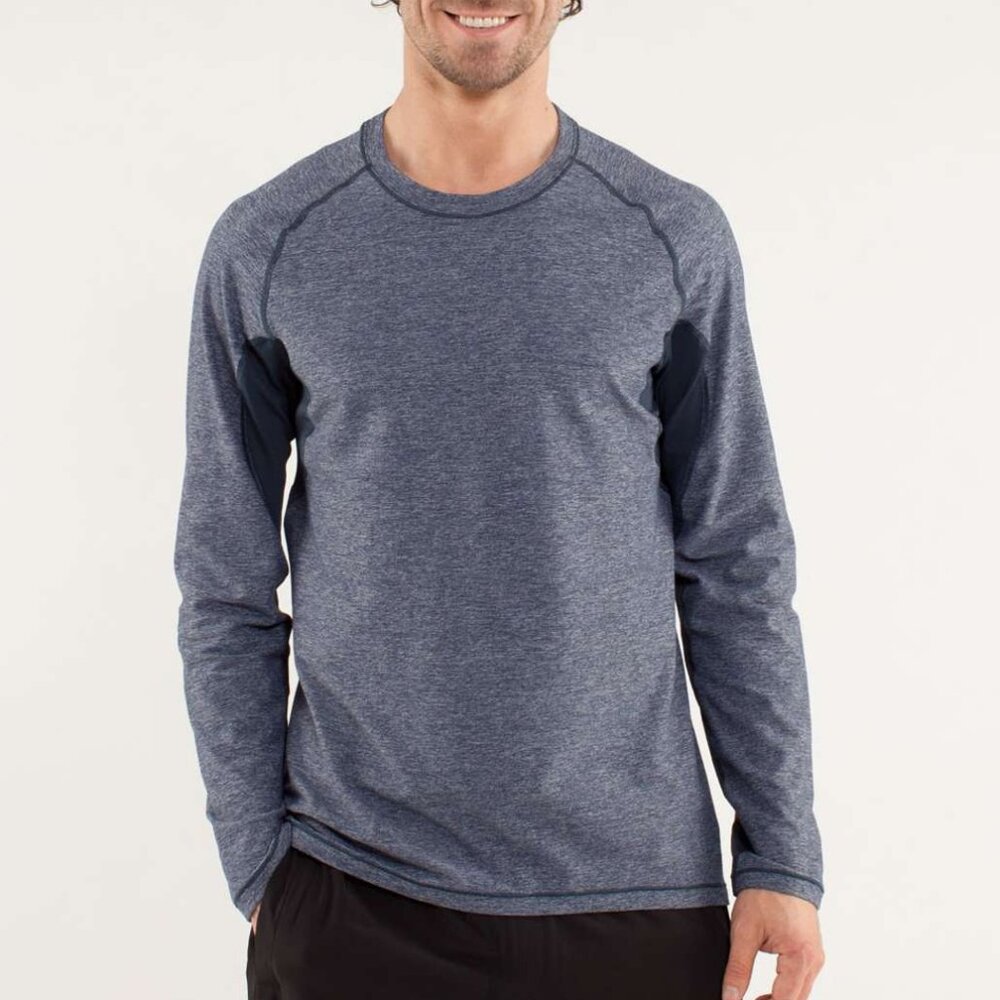 Lululemon Men's Blaze Long Sleeve - Black/Navy